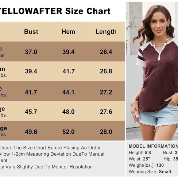 NWOT! Henley T-Shirt Large - Picture 4 of 4